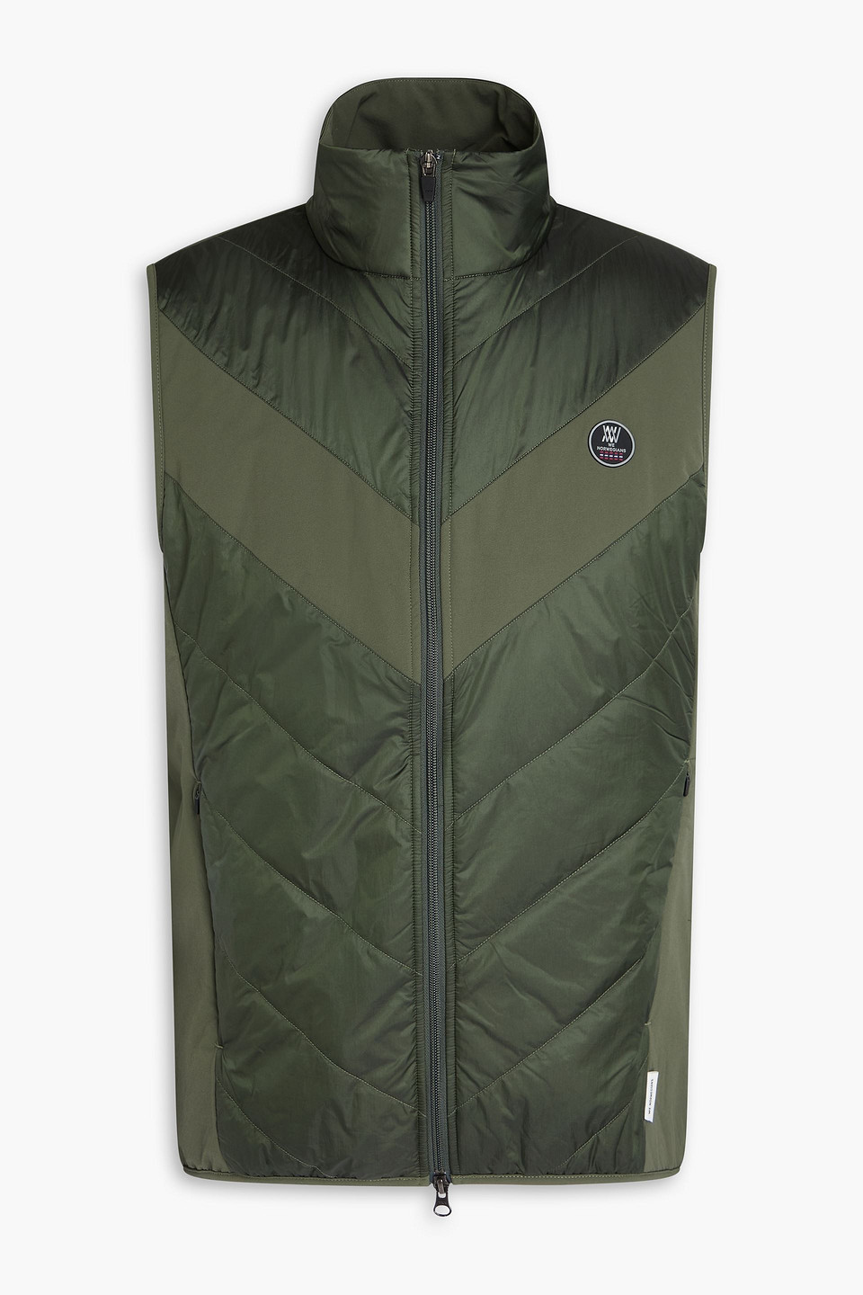 We Norwegians Beito Quilted Stretch-shell Vest In Green