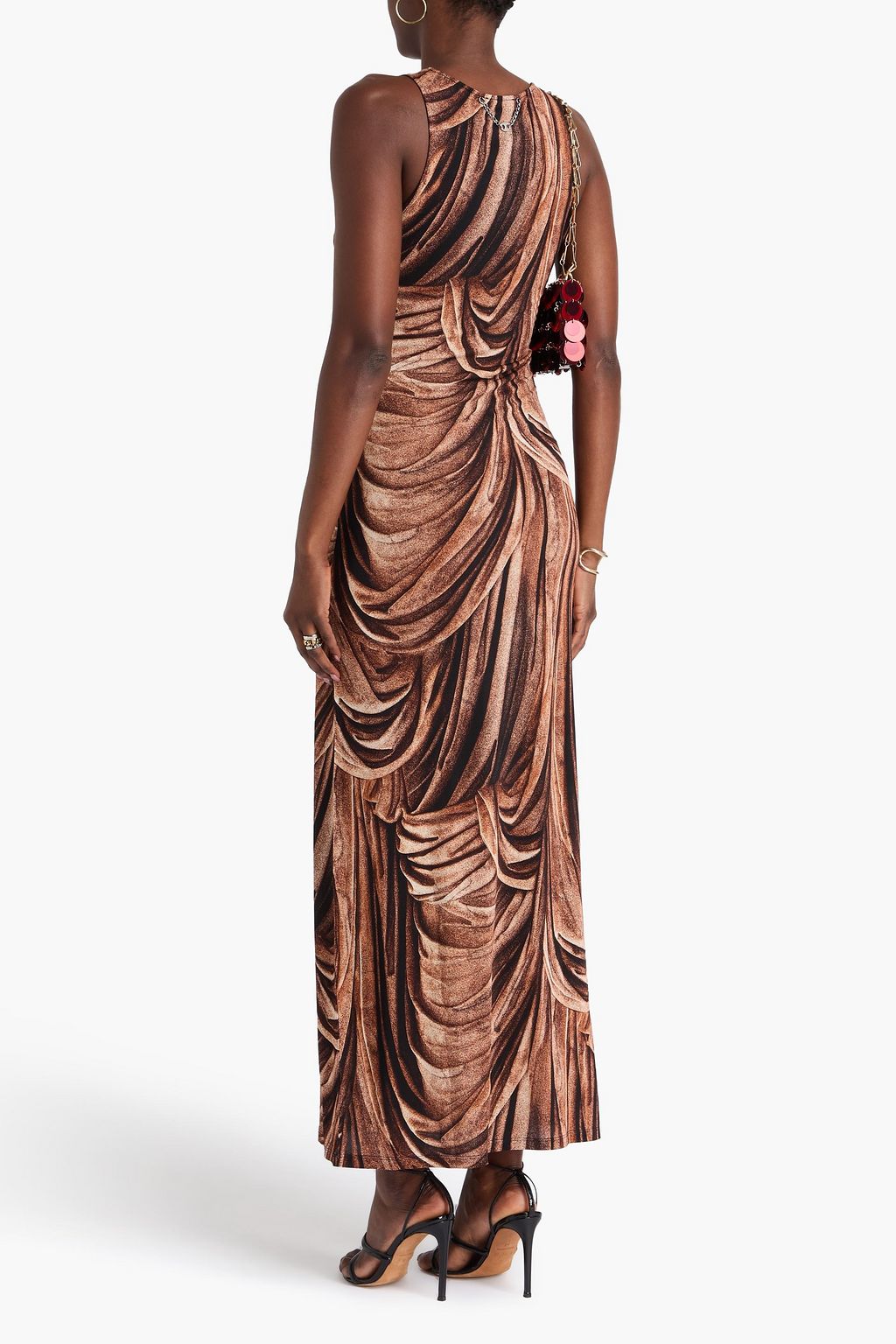 RABANNE Maxikleid aus Jersey mit Print