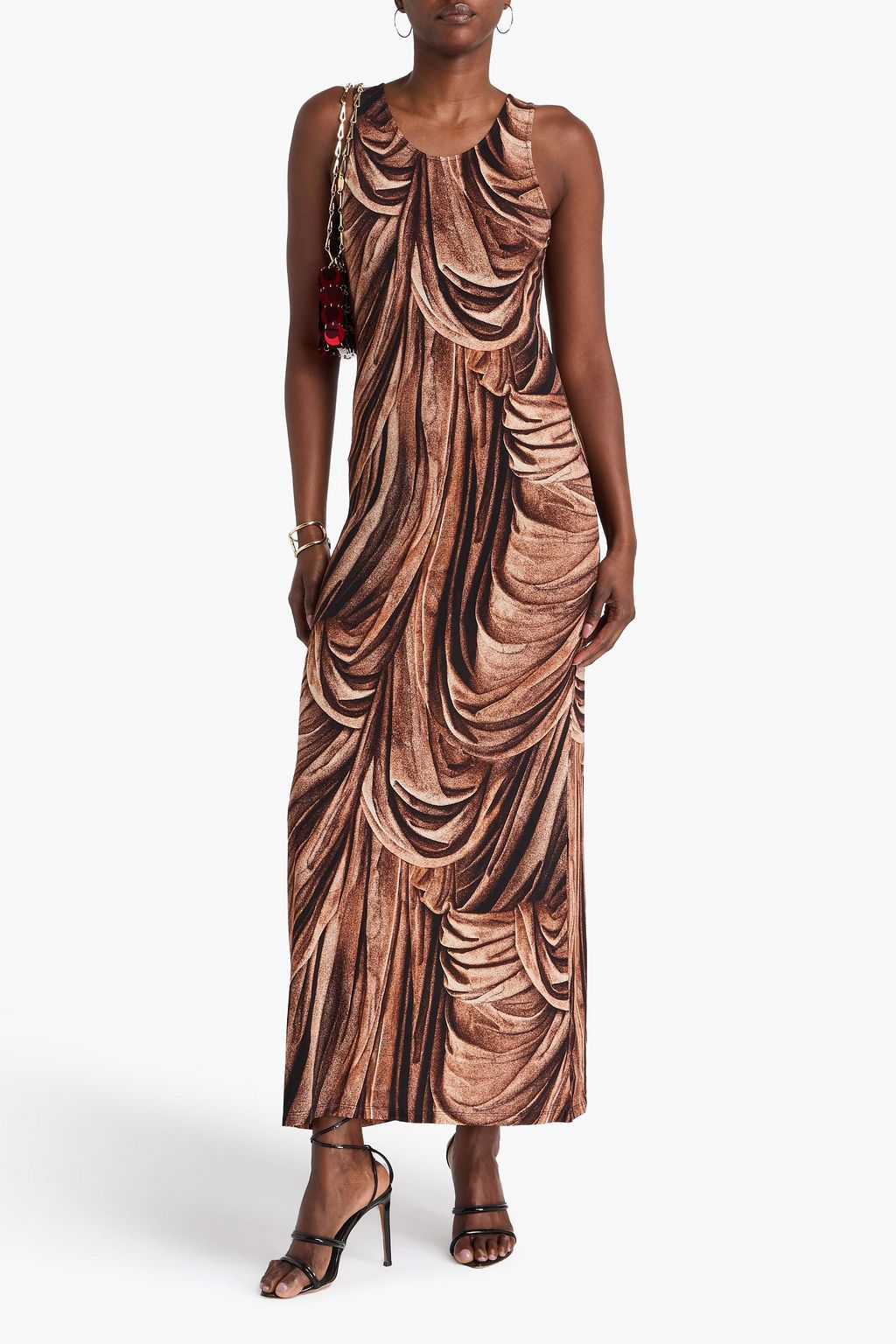 RABANNE Maxikleid aus Jersey mit Print