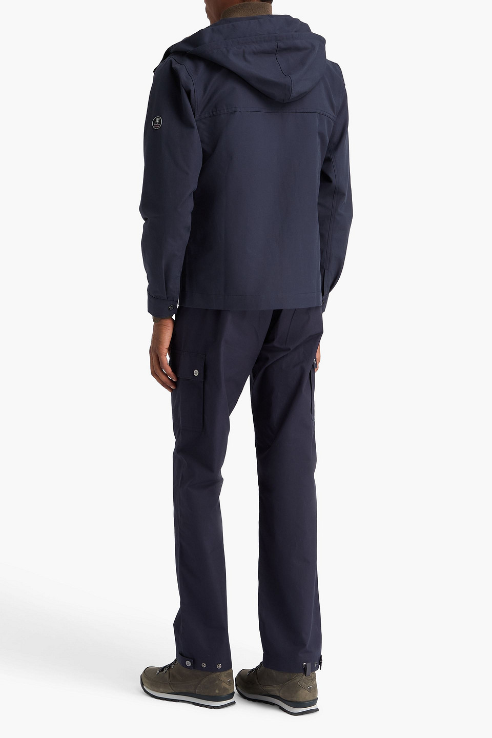 We Norwegians Lyngen Canvas Hooded Jacket In Blue