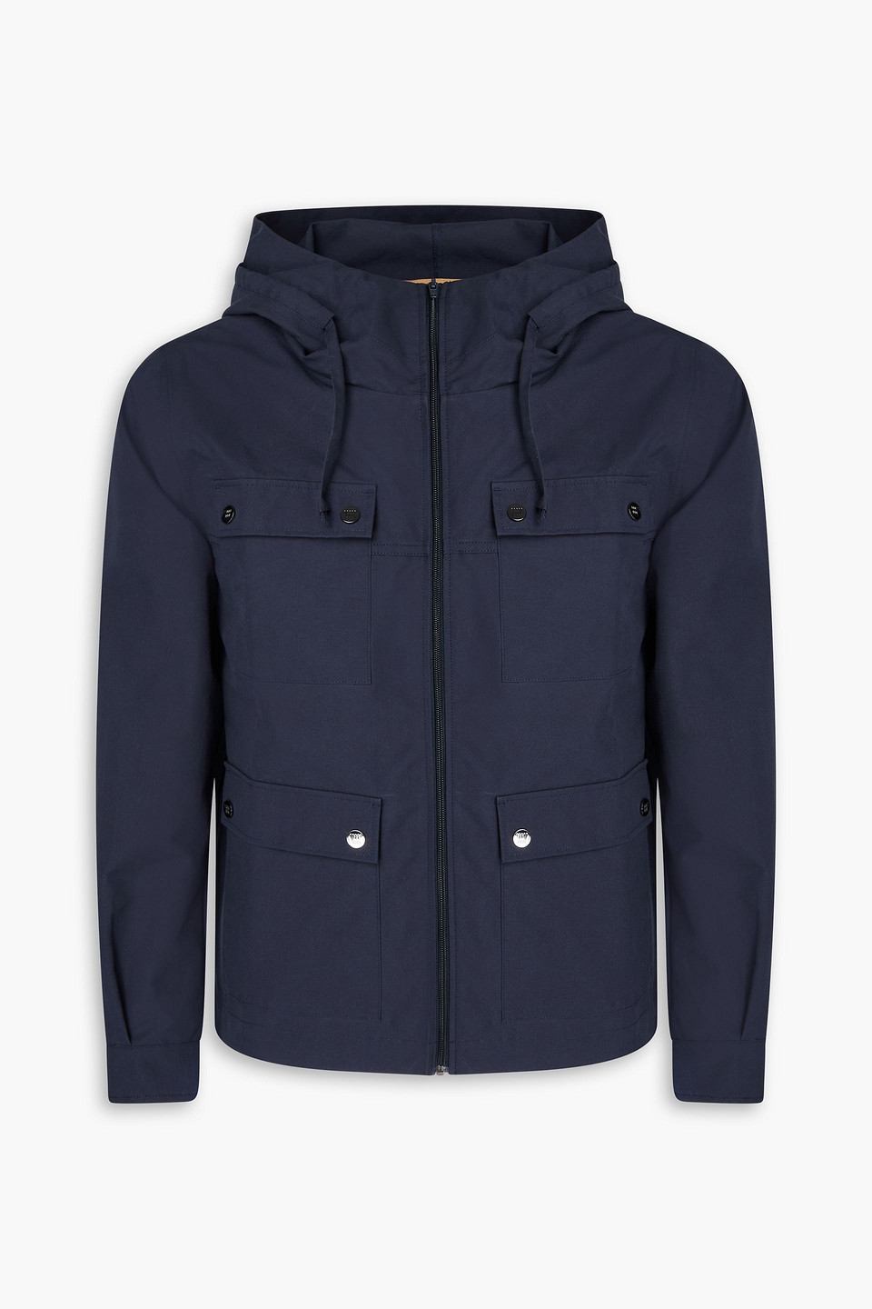 We Norwegians Lyngen Canvas Hooded Jacket In Blue