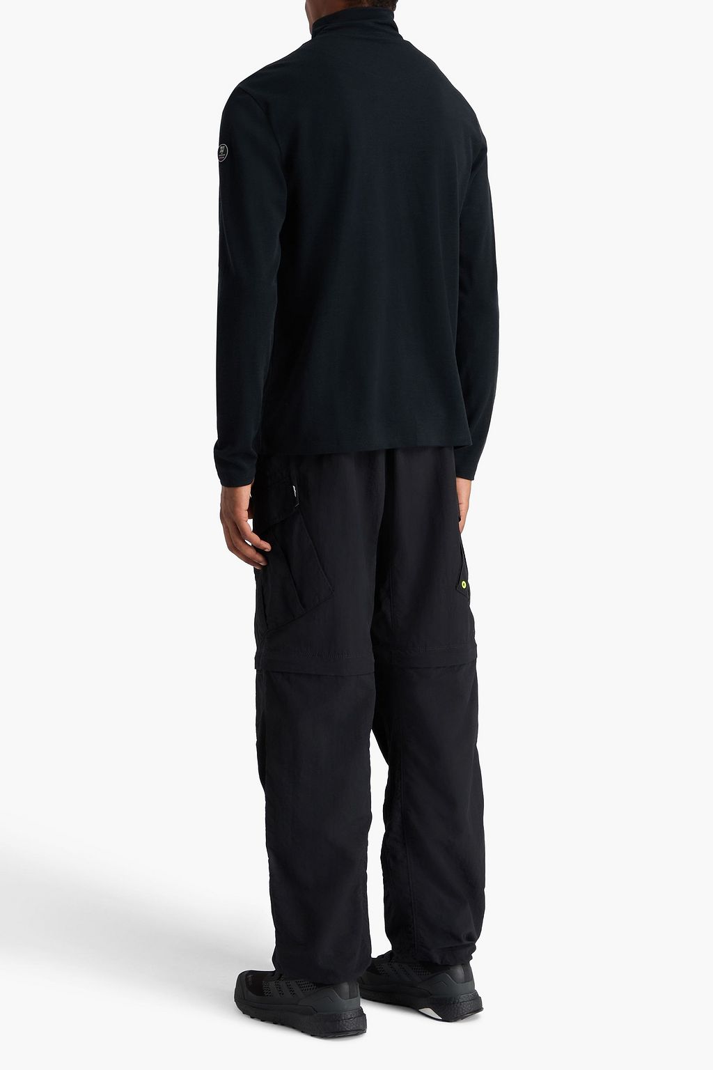 WE NORWEGIANS Voss striped merino wool-blend half-zip base layer