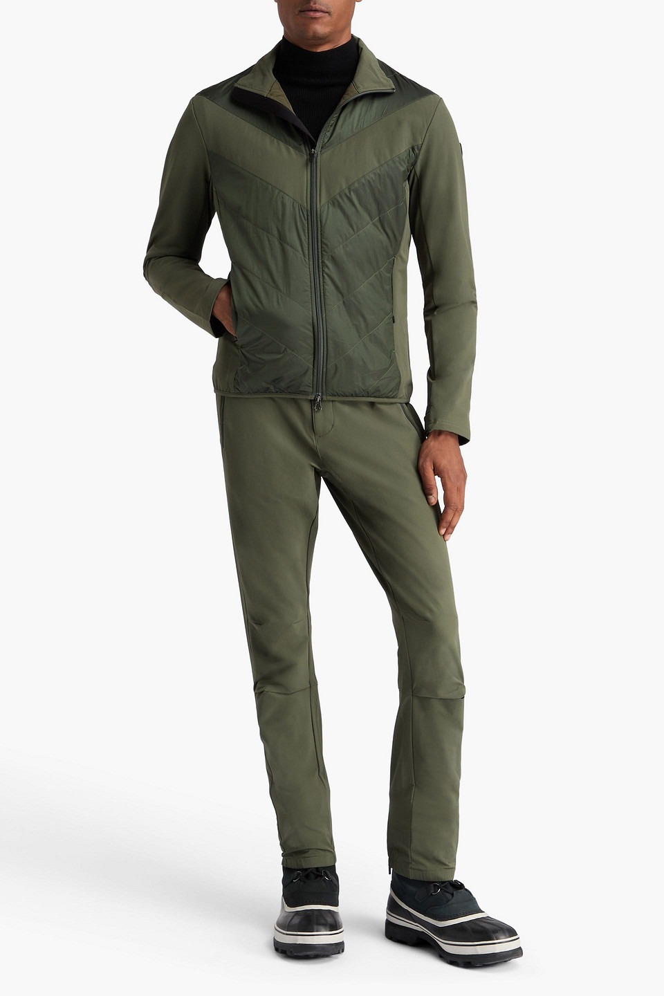 We Norwegians Beito Quilted Stretch-shell Jacket In Green