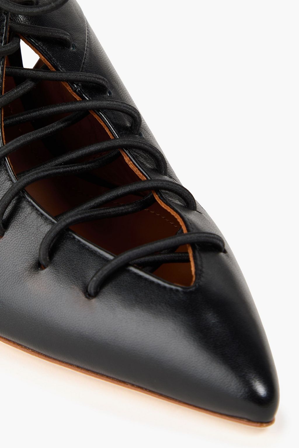 MALONE SOULIERS Alessandra 70  lace-up slingback point-toe flats
