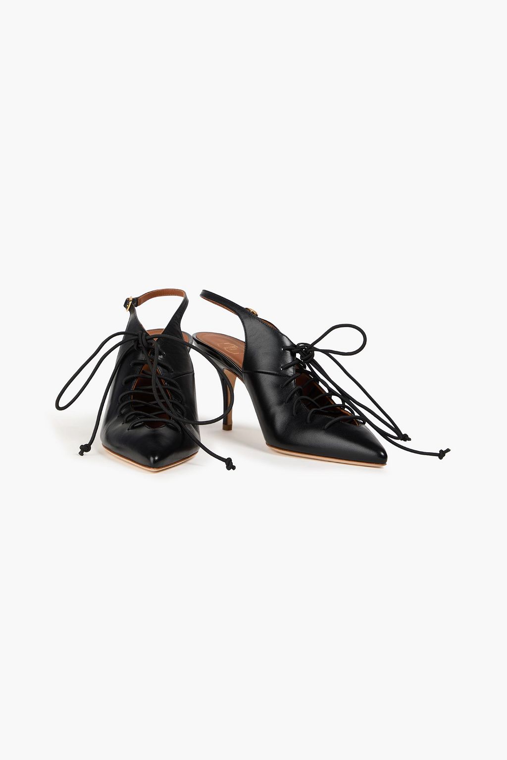 MALONE SOULIERS Alessandra 70  lace-up slingback point-toe flats
