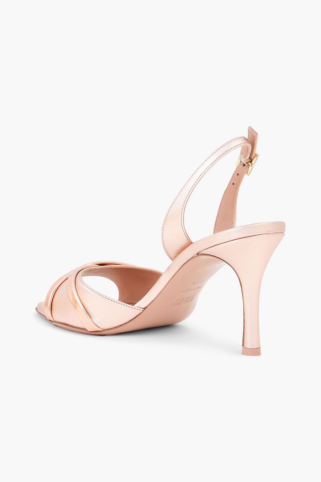MALONE SOULIERS Jayce 80 metallic leather slingback sandals