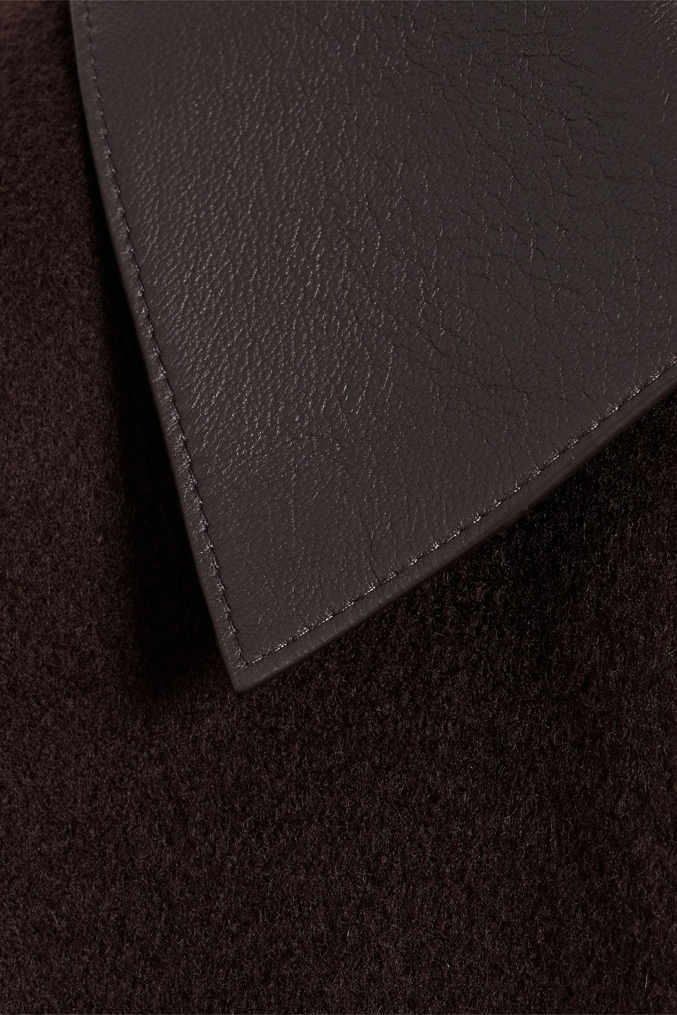 Theory Oaklane Wool And Cashmere-blend Felt Coat In Brown