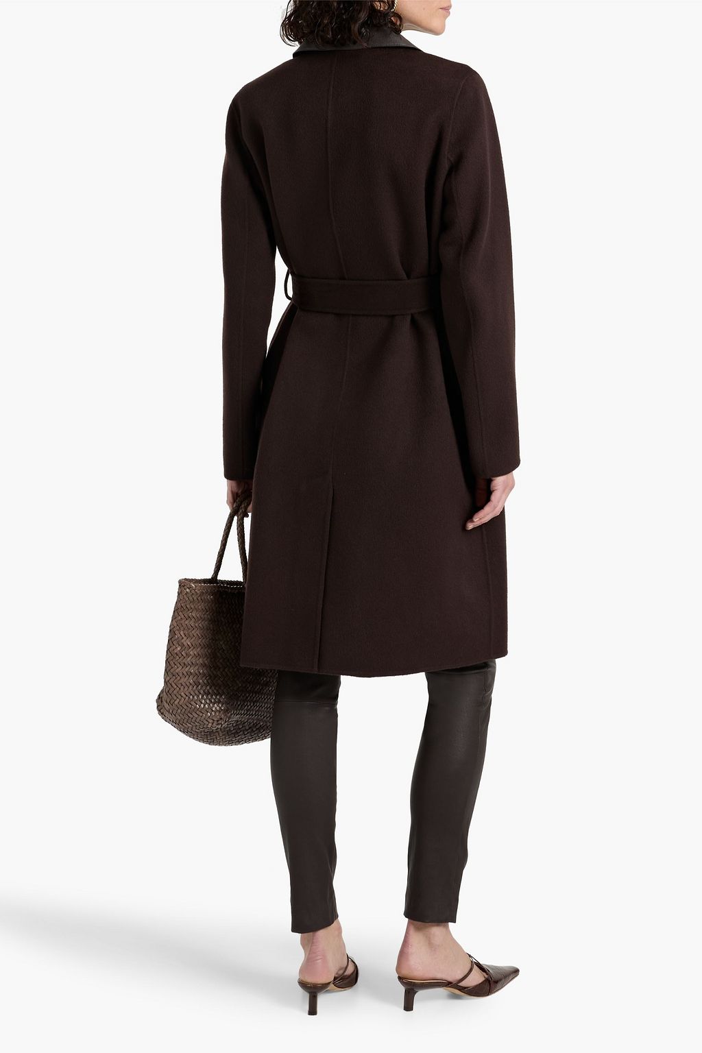 THEORY Oaklane wool and cashmere-blend felt coat