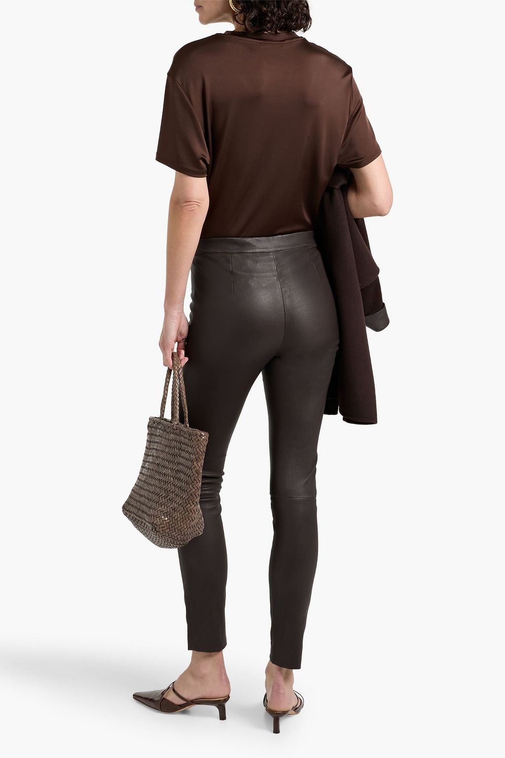 THEORY Adbelle leather leggings