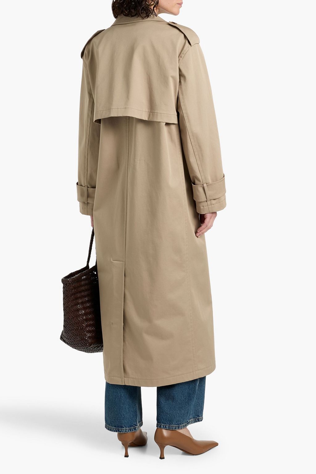 THEORY Cotton-blend gabardine trench coat
