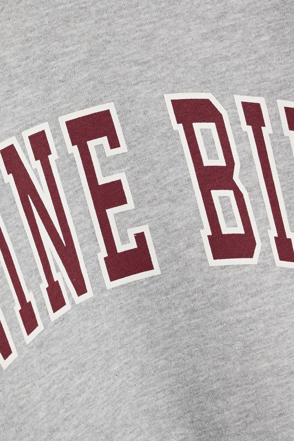 ANINE BING Spencer printed cotton-blend fleece sweatshirt