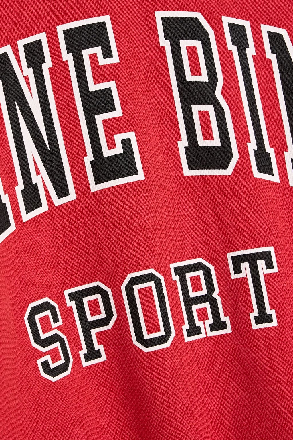 ANINE BING Jaci printed French cotton-terry sweatshirt