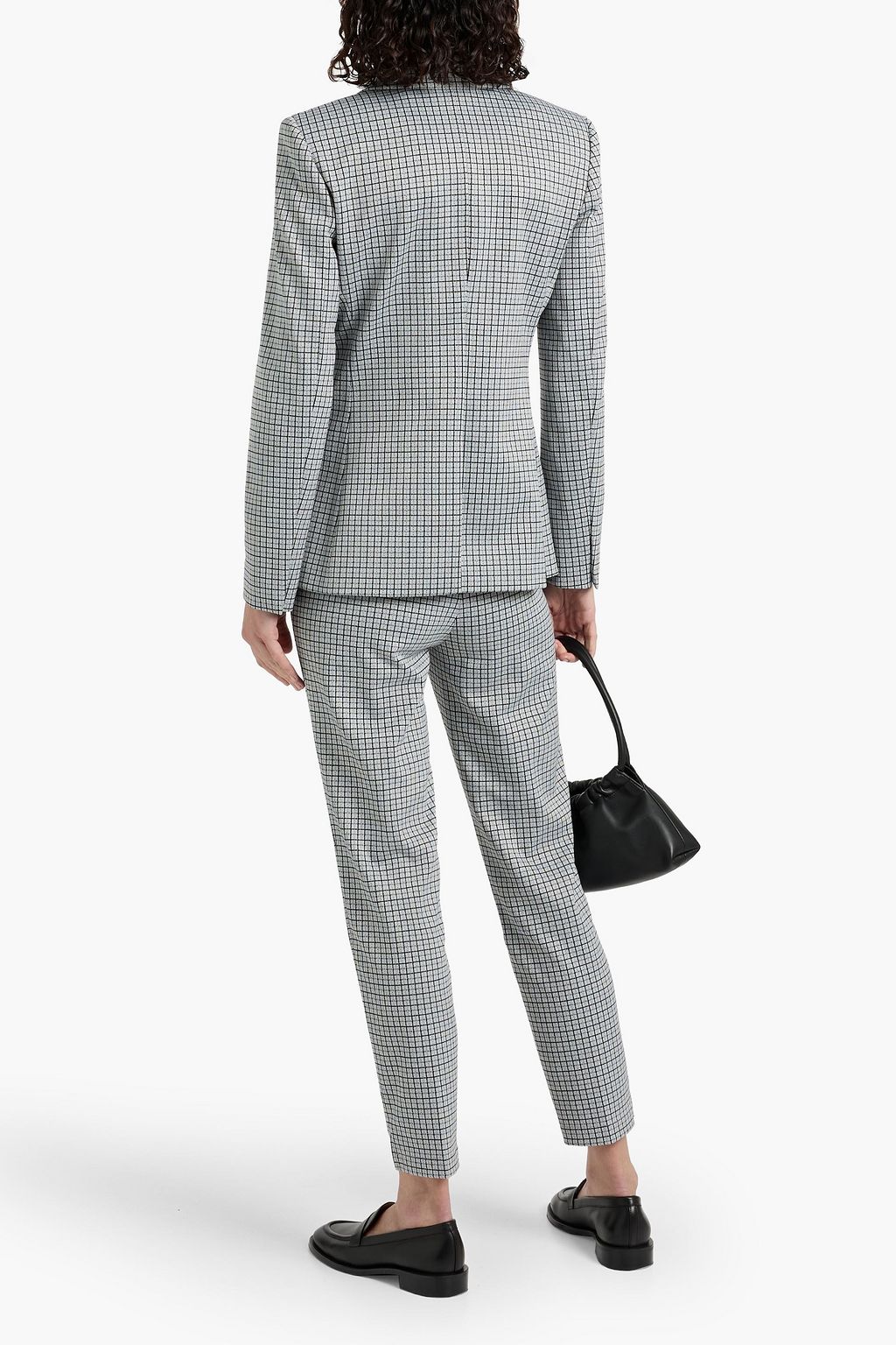 THEORY Checked jacquard blazer