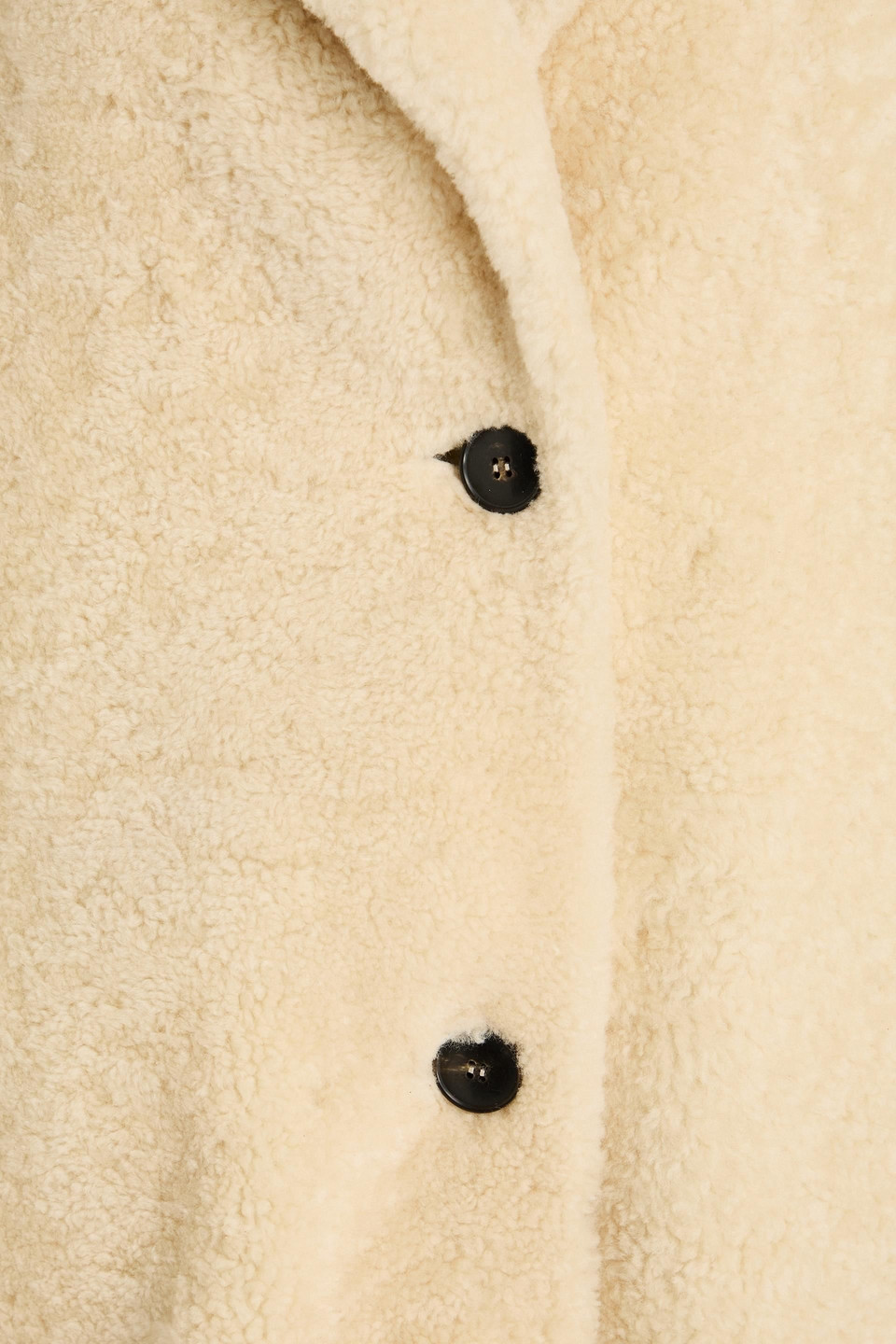 Yves Salomon Mantel Aus Shearling In Neutral