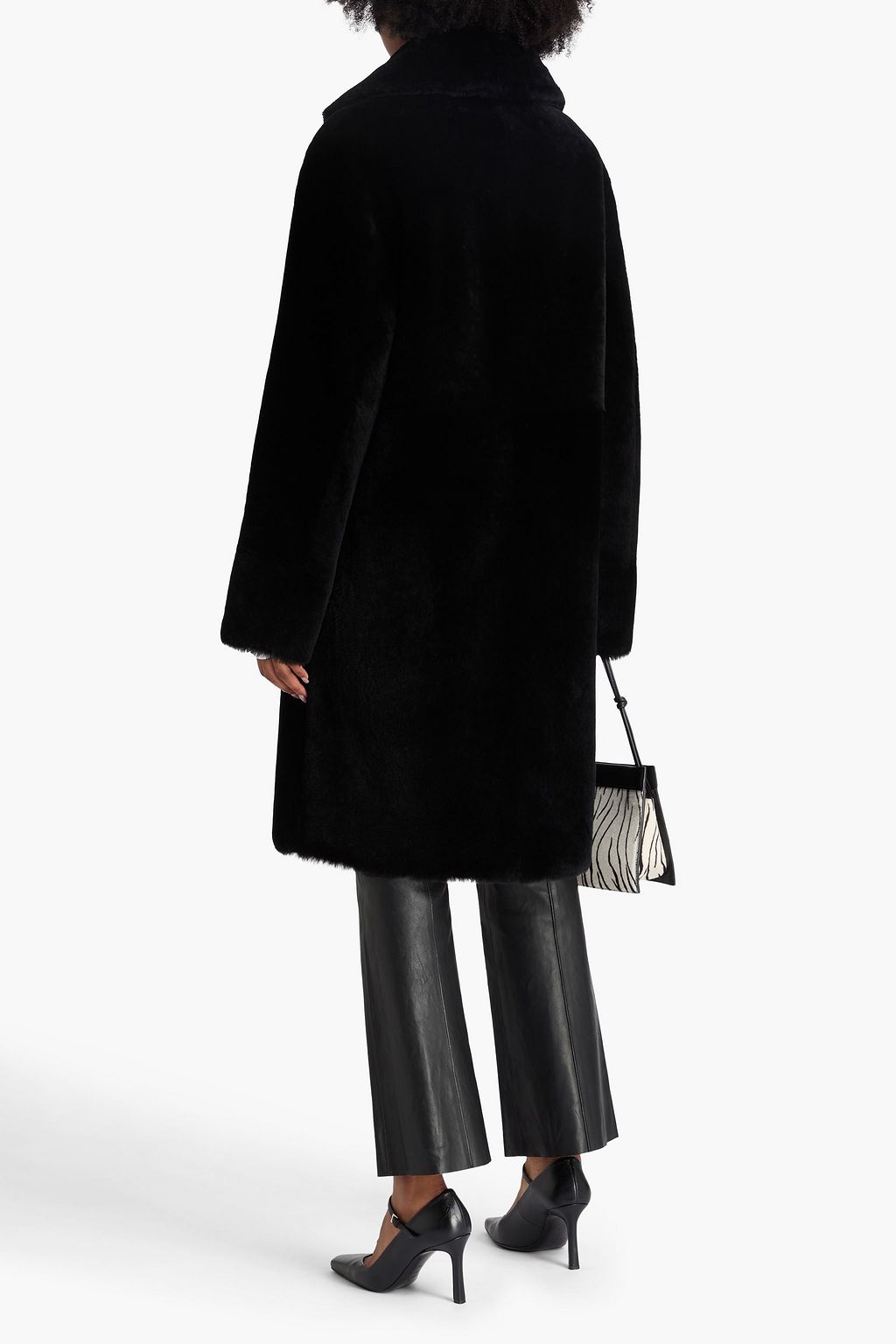 YVES SALOMON Double-breasted shearling coat