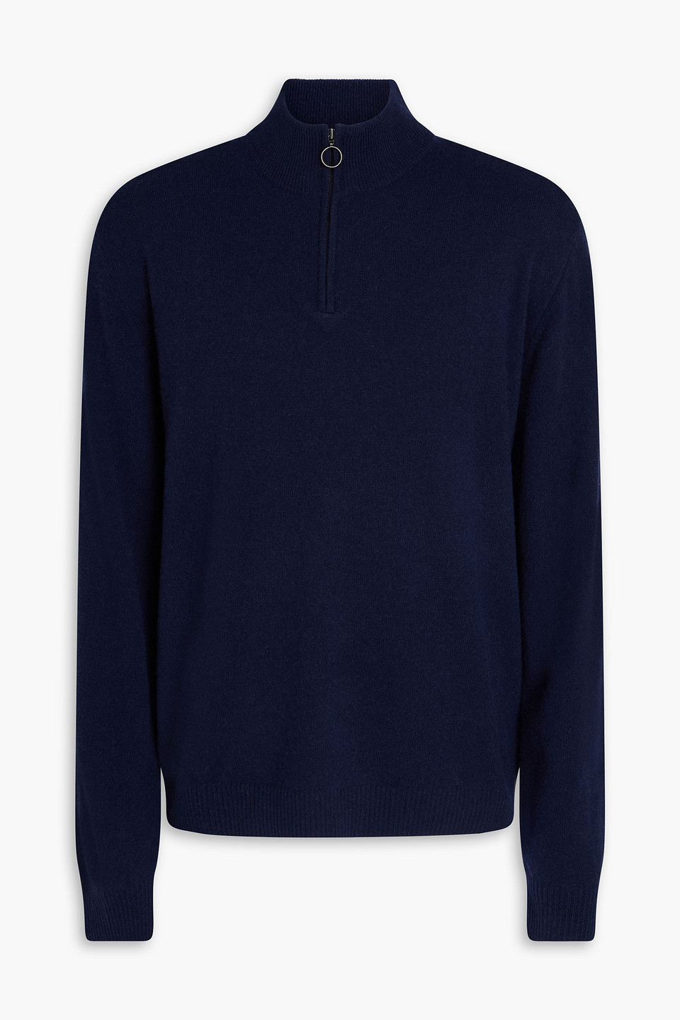 We Norwegians Blefjell Cashmere Half-zip Sweater In Blue