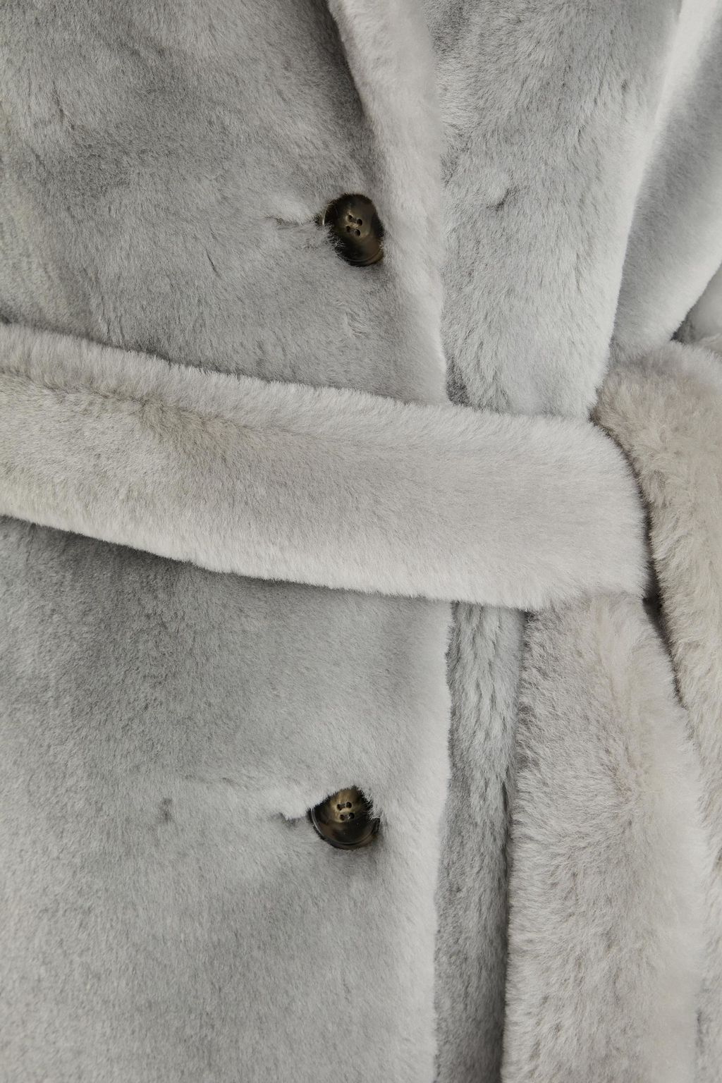 YVES SALOMON Belted shearling coat