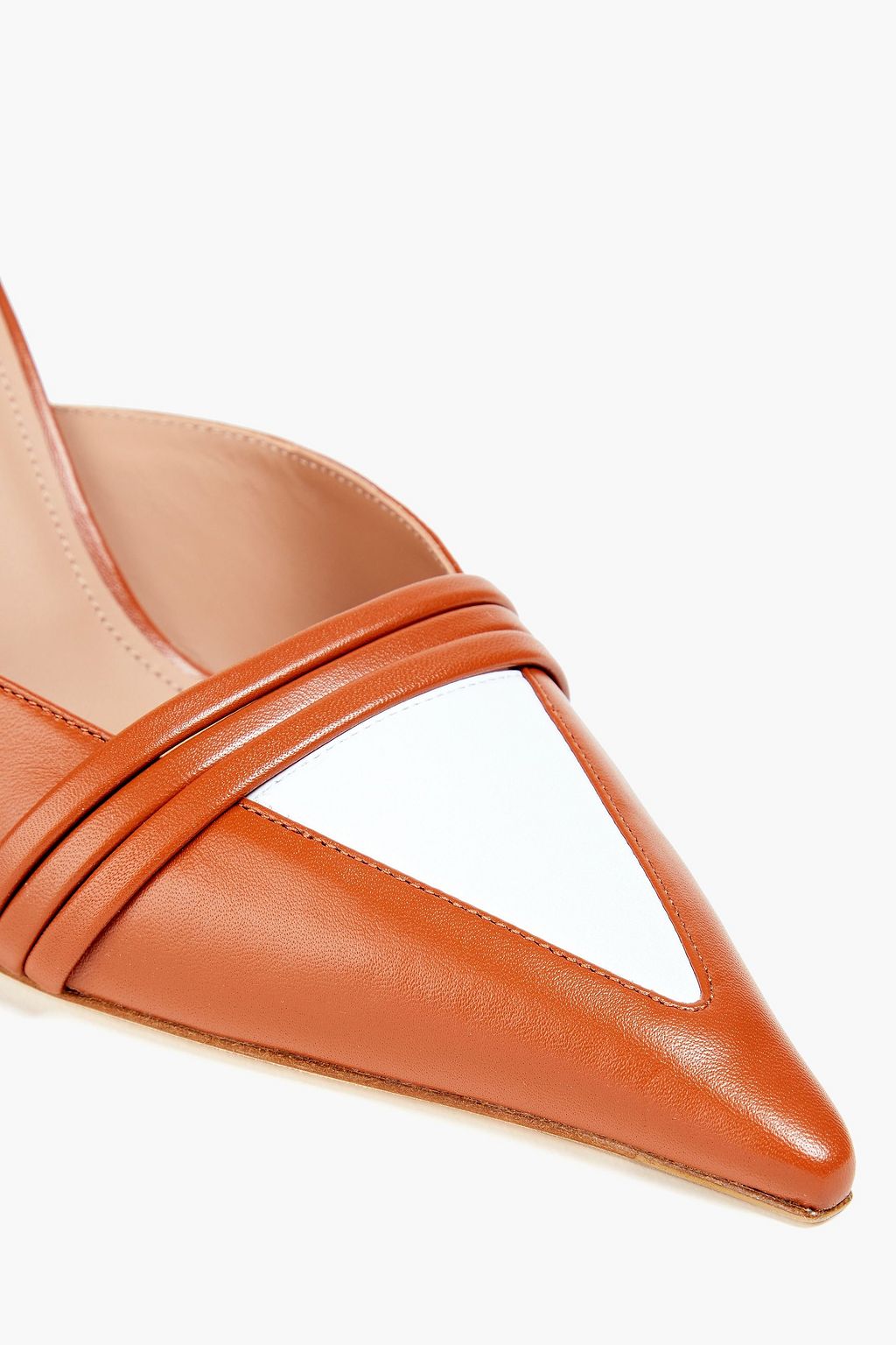 MALONE SOULIERS Taron two-tone leather mules