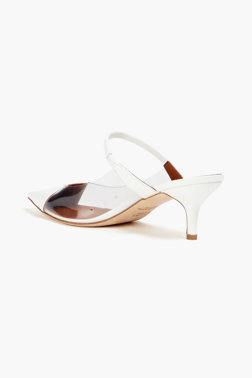 MALONE SOULIERS Marli patent-leather and PVC mules
