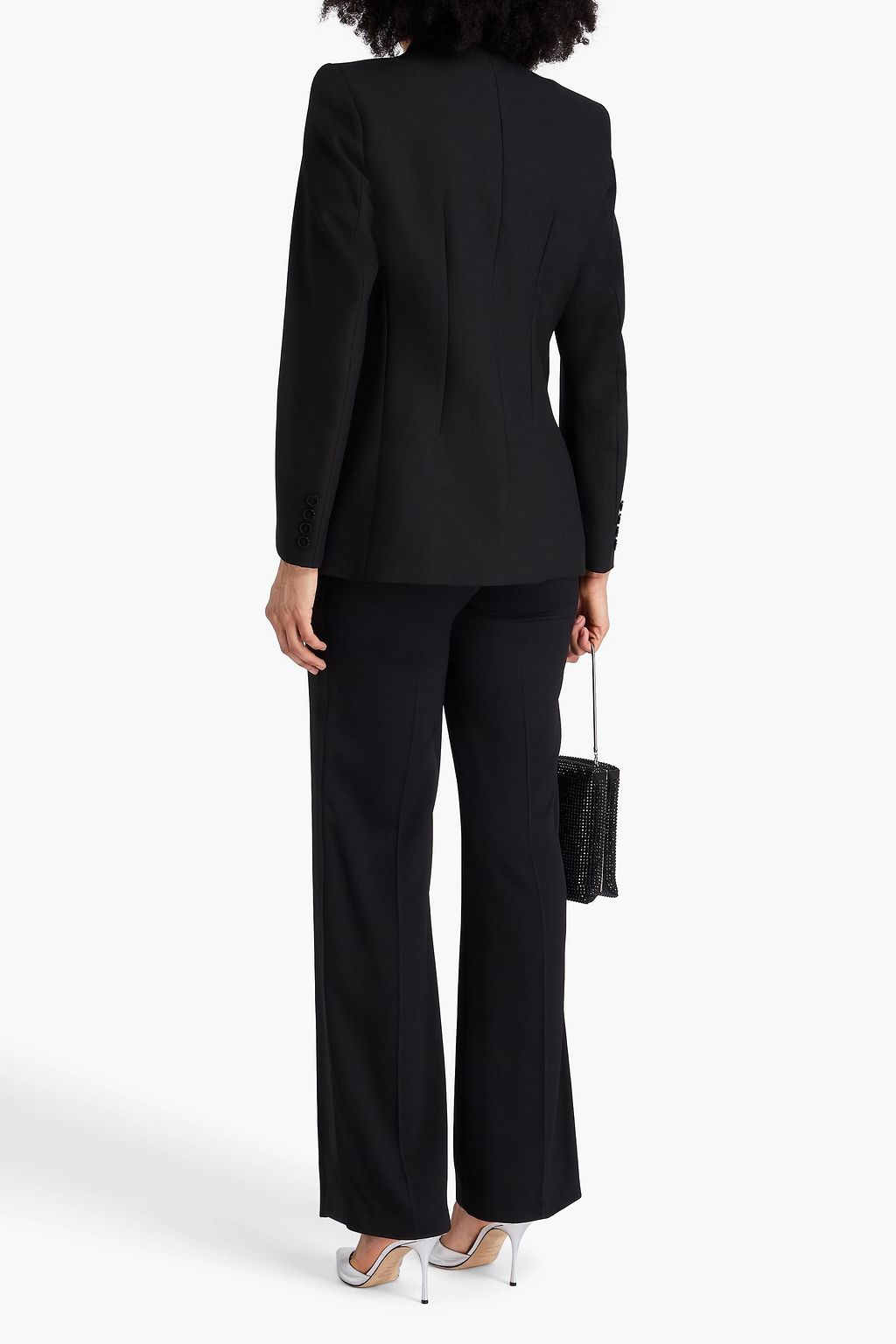 MAJE Double-breasted twill blazer