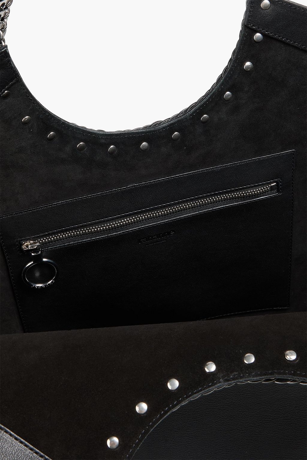 RABANNE Cabas Disc-Link chain-embellished leather tote