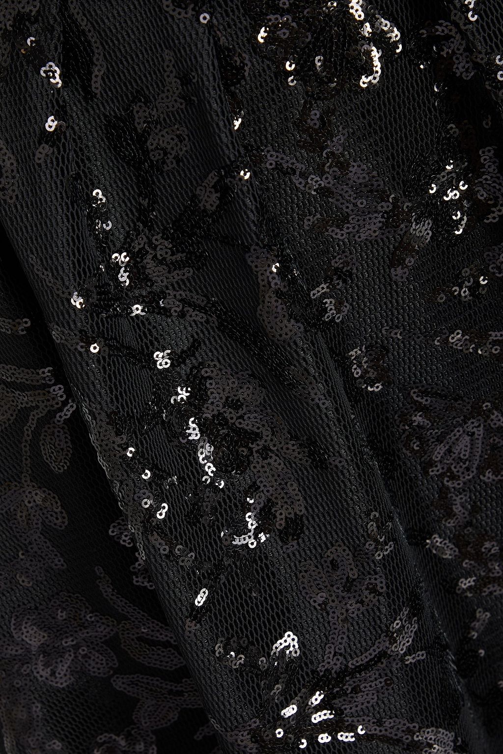 MAJE Sequined mesh midi skirt