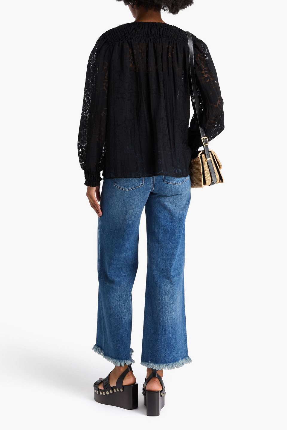  Maje - Jacquard Blouse - Black - 1 