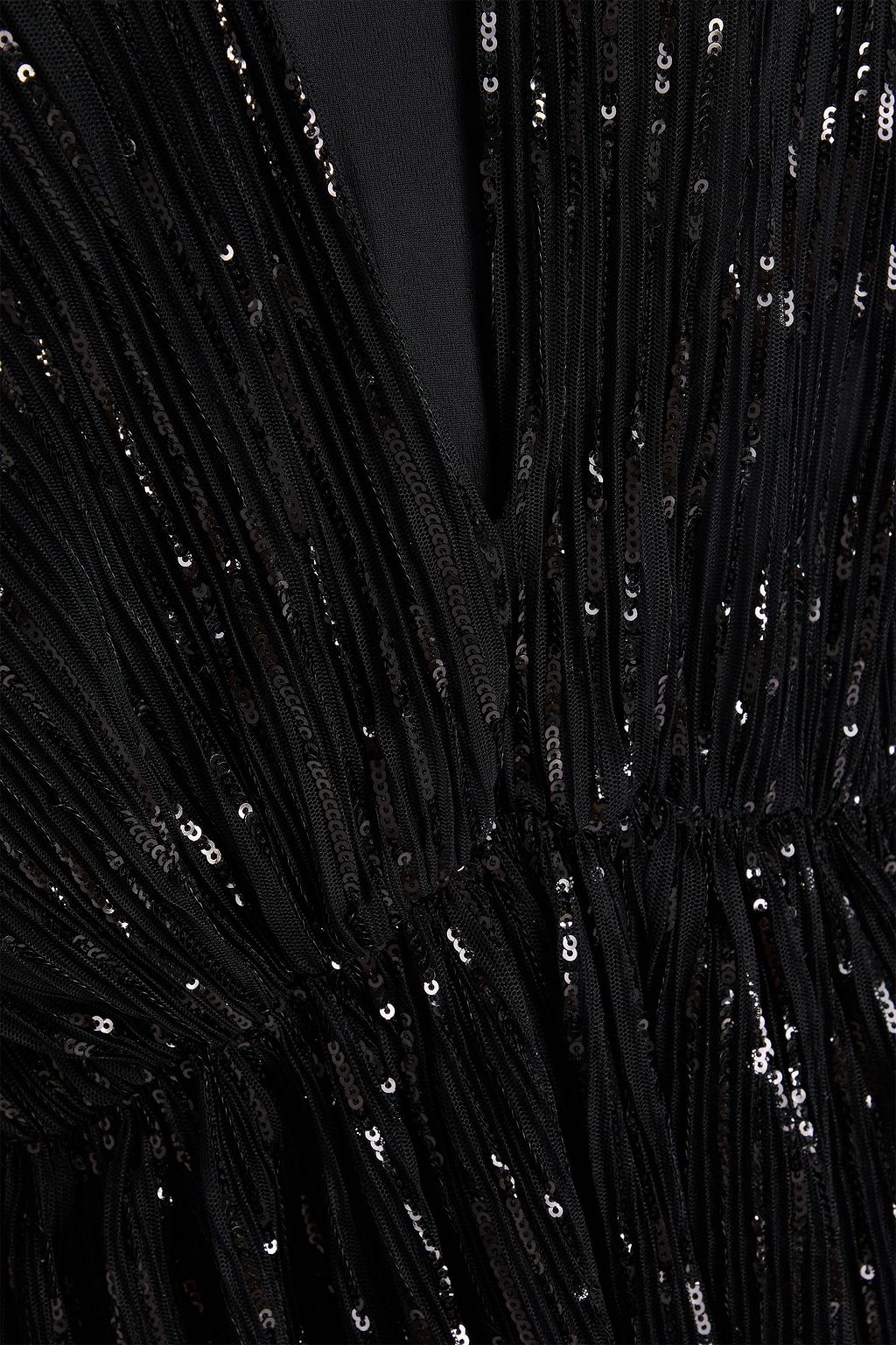 MAJE Sequin-embellished tulle top