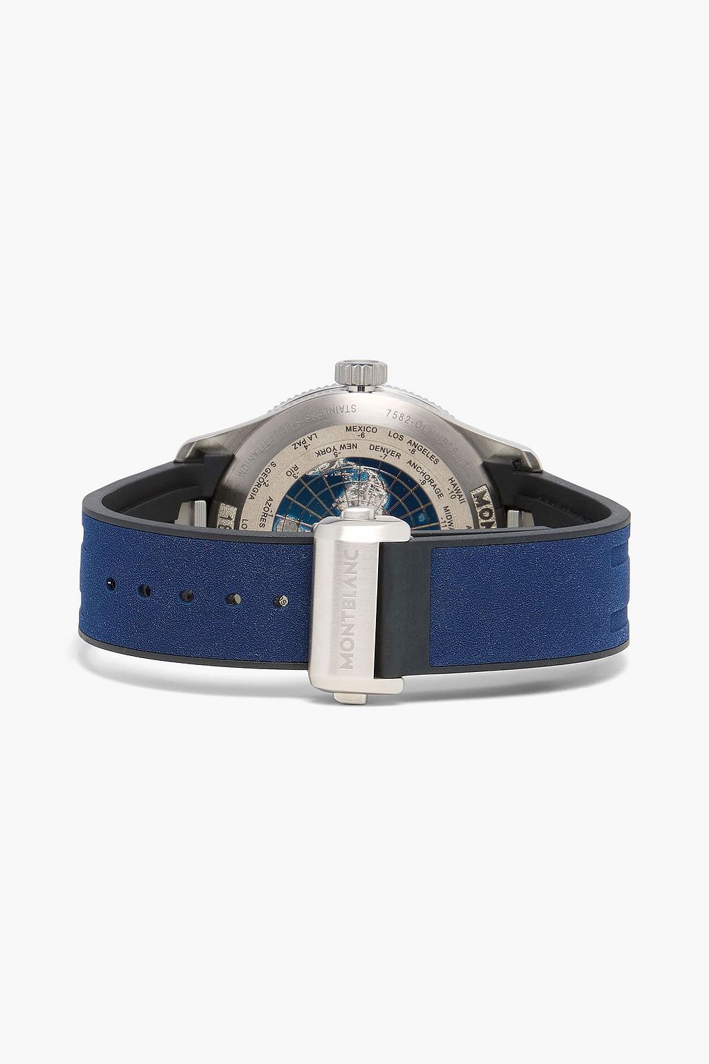 MONTBLANC Montblanc 1858 GMT automatic 42 mm stainless steel and rubber watch ref. no. MB129617
