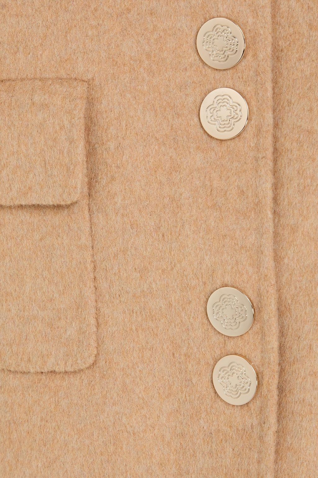 MAJE Wool-blend felt jacket