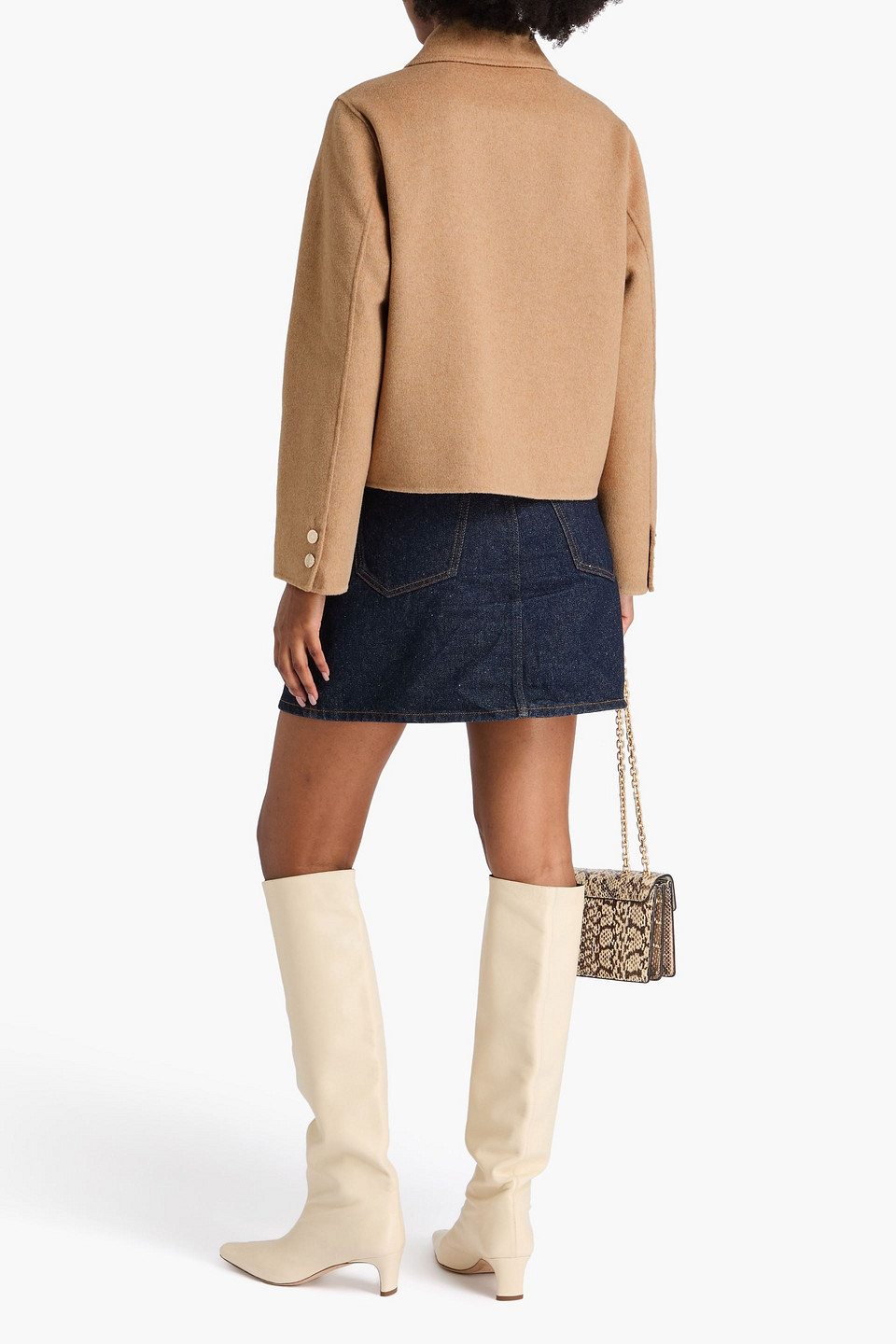  Maje - Wool-blend Felt Jacket - Neutral - Fr 40 