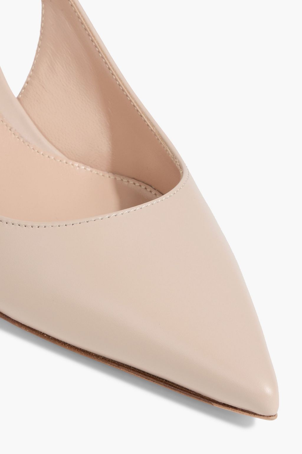 GIANVITO ROSSI Ribbon 55 leather slingback pumps