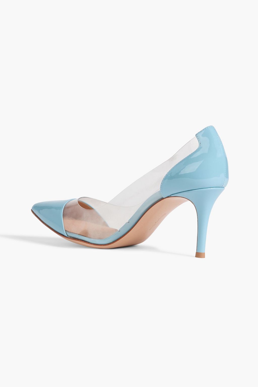 GIANVITO ROSSI Plexi 70 patent-leather and PVC pumps