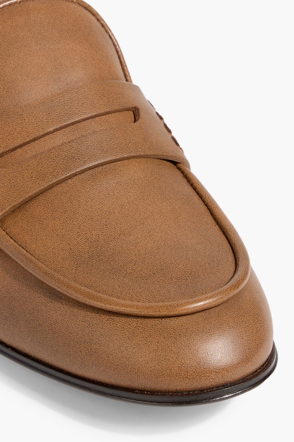 GIANVITO ROSSI Florio leather slippers