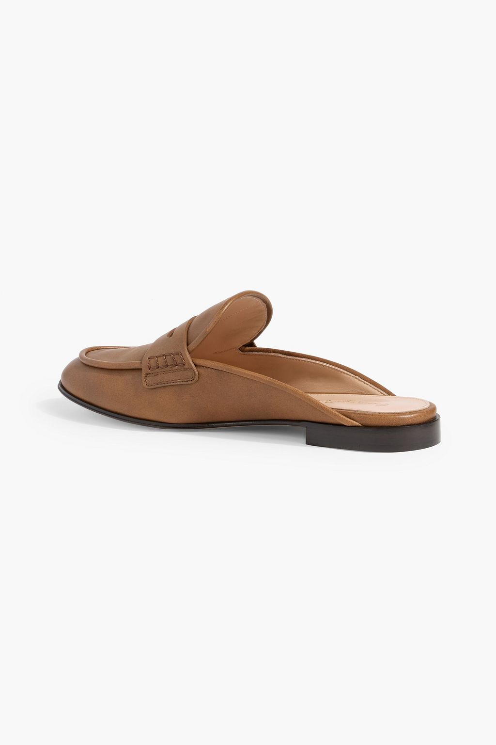 GIANVITO ROSSI Florio leather slippers