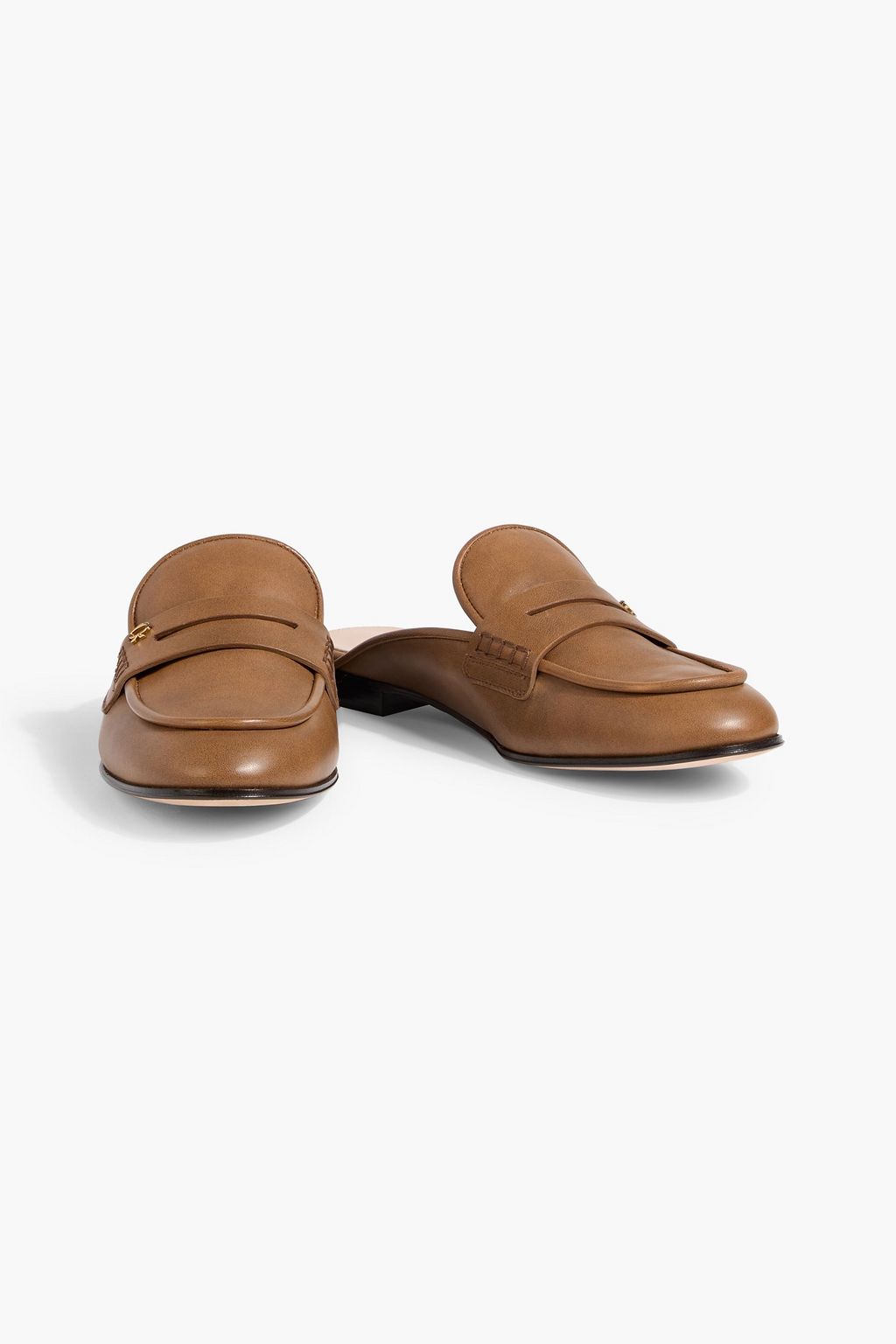 GIANVITO ROSSI Florio leather slippers