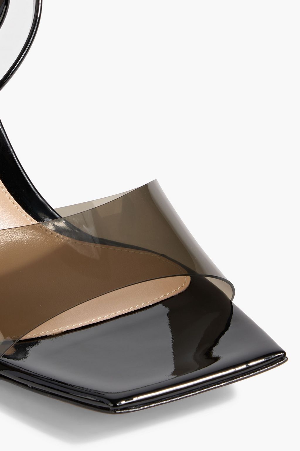GIANVITO ROSSI Cosmic 85 patent-leather and PVC sandals