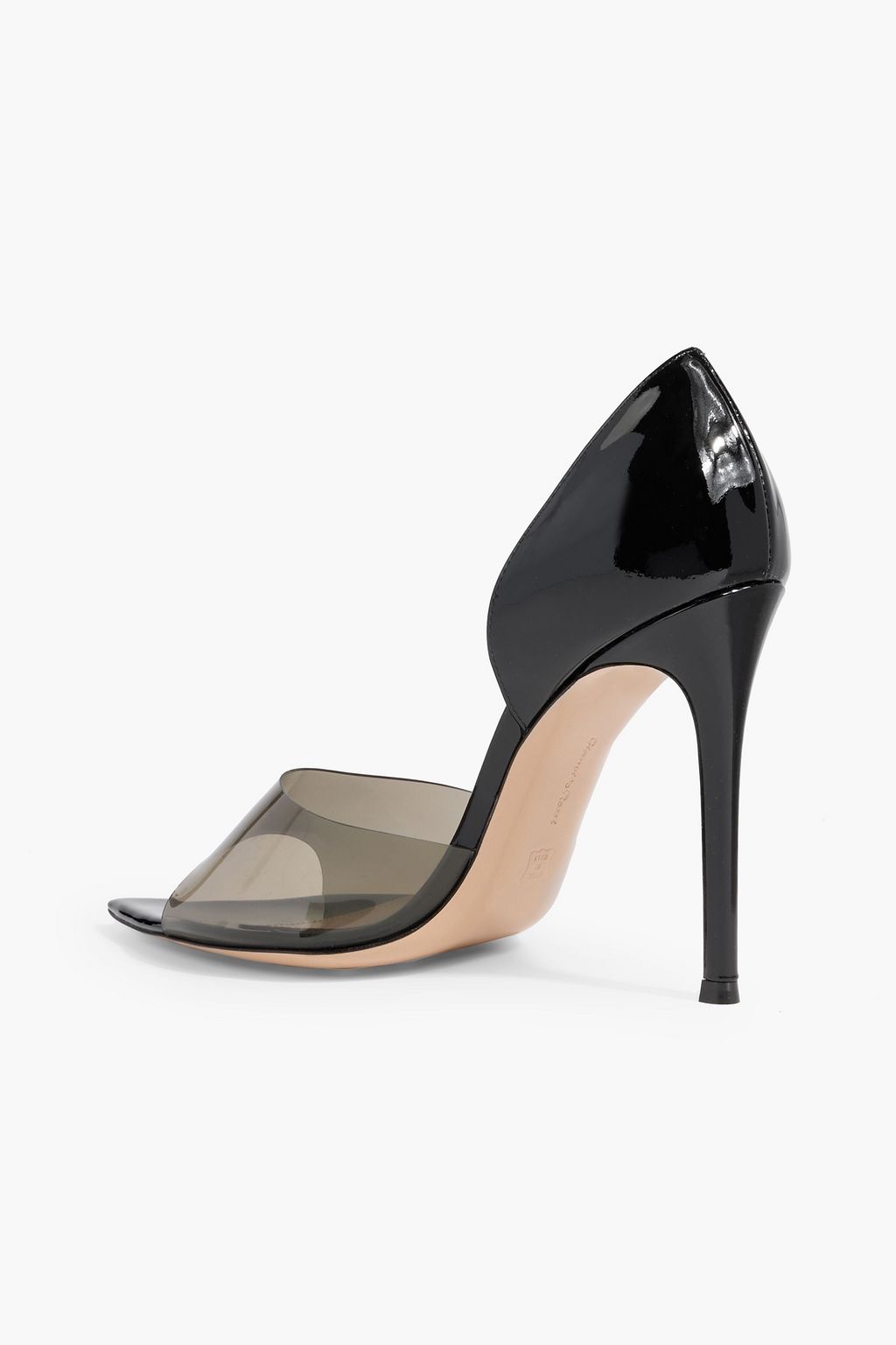 GIANVITO ROSSI Bree 105 PVC-trimmed patent-leather pumps