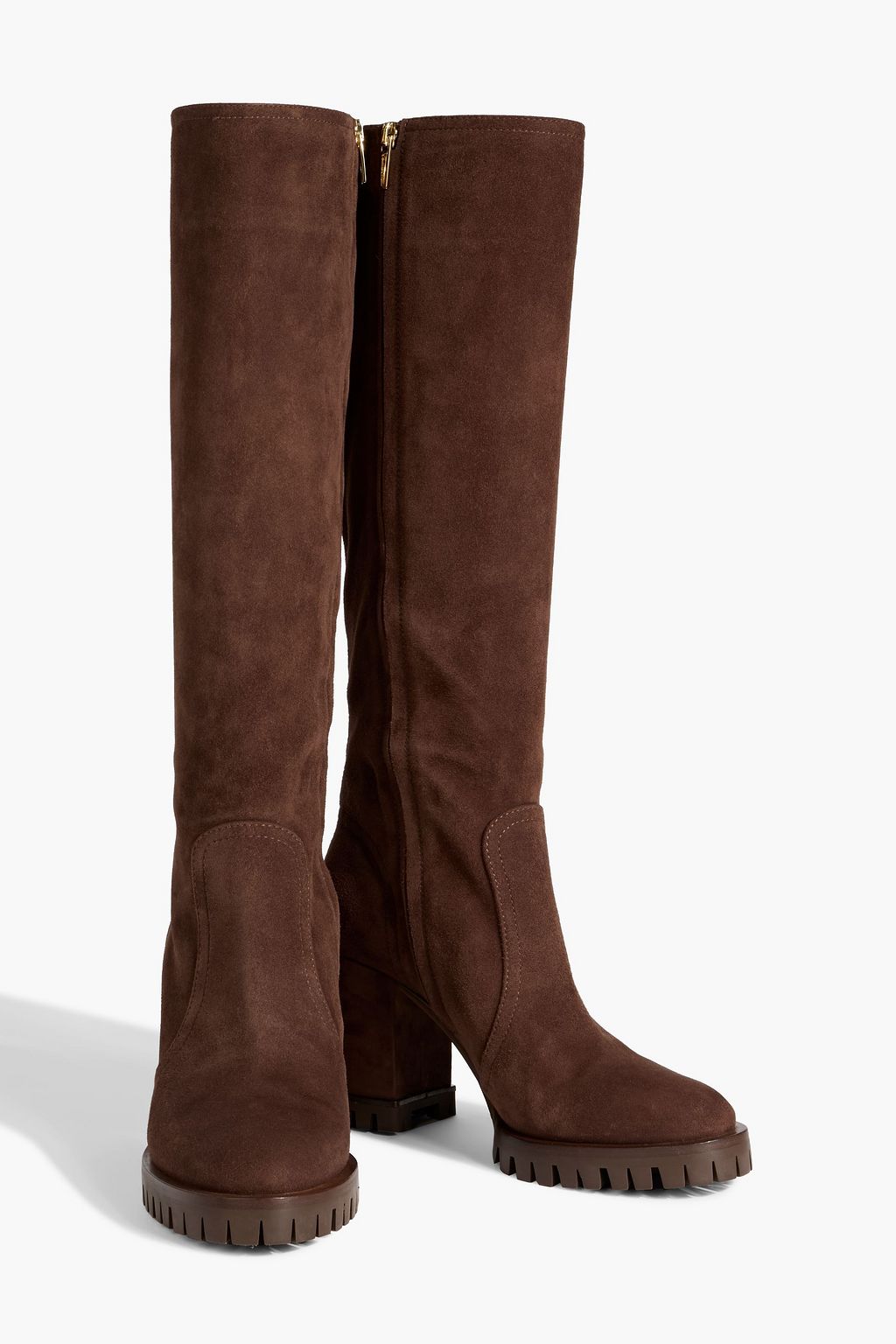 GIANVITO ROSSI Timber suede knee boots