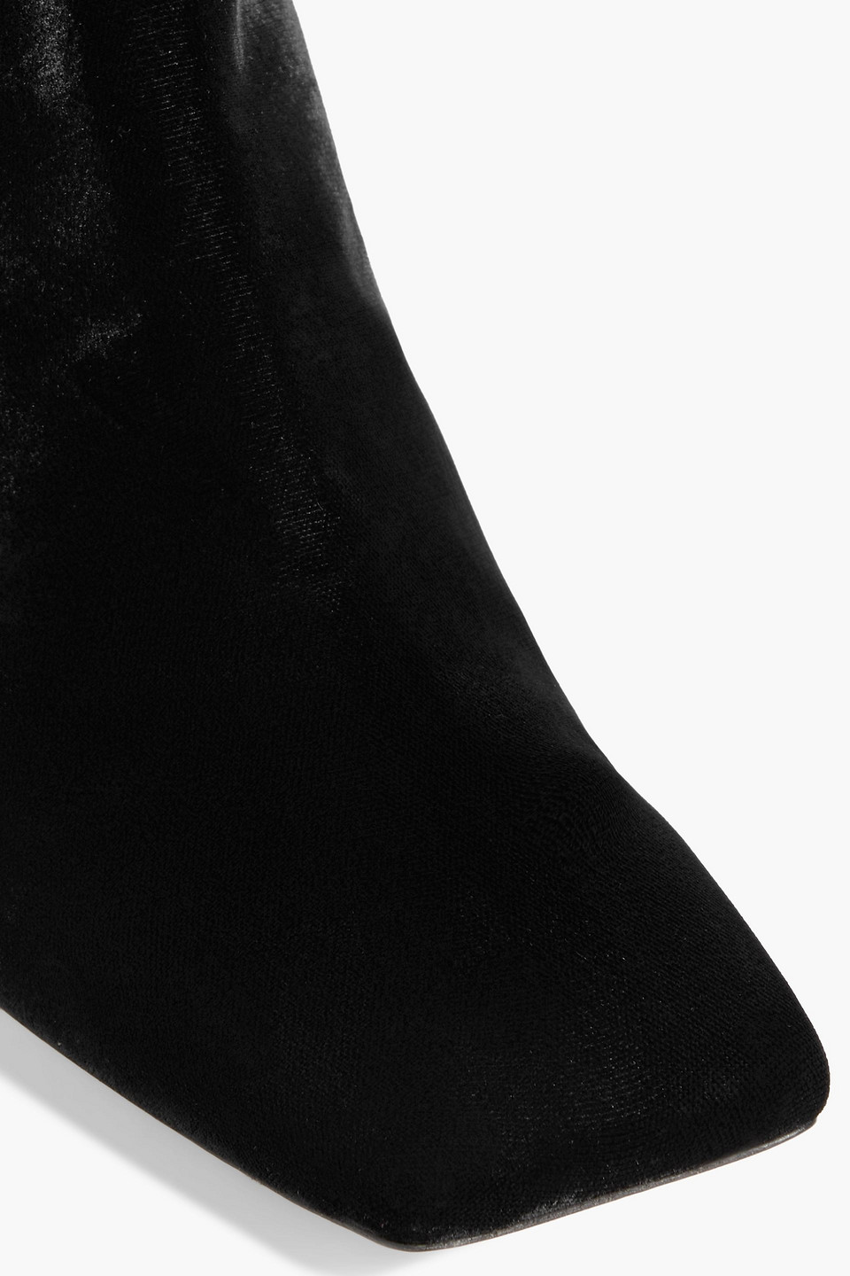 Gianvito Rossi Wondy Embellished Velvet Ankle Boots In Black