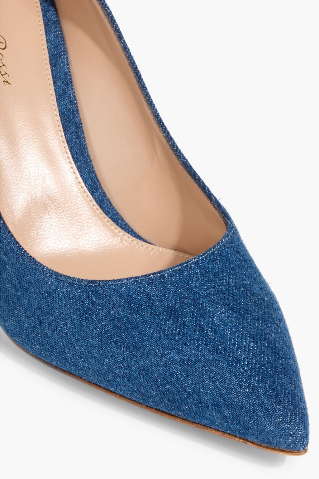 GIANVITO ROSSI Gianvito 85 denim pumps
