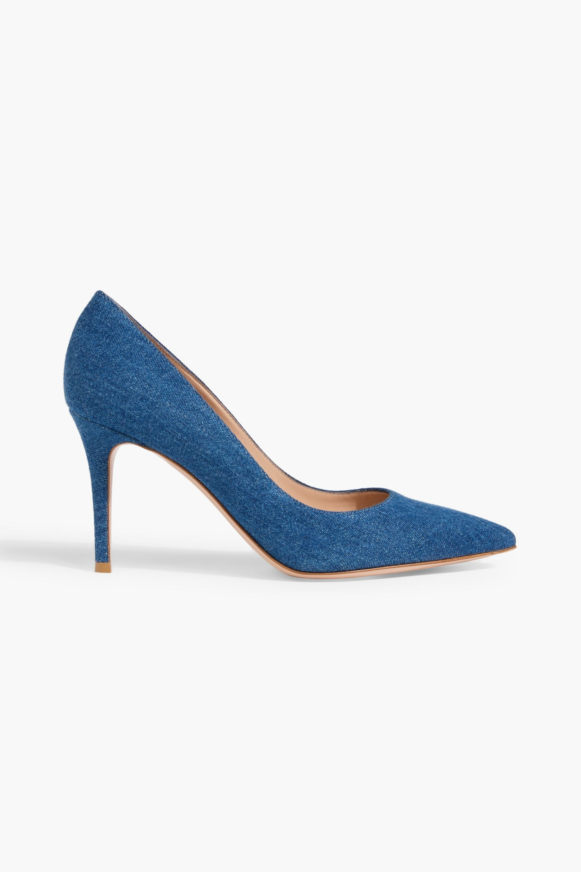 GIANVITO ROSSI Gianvito 85 denim pumps