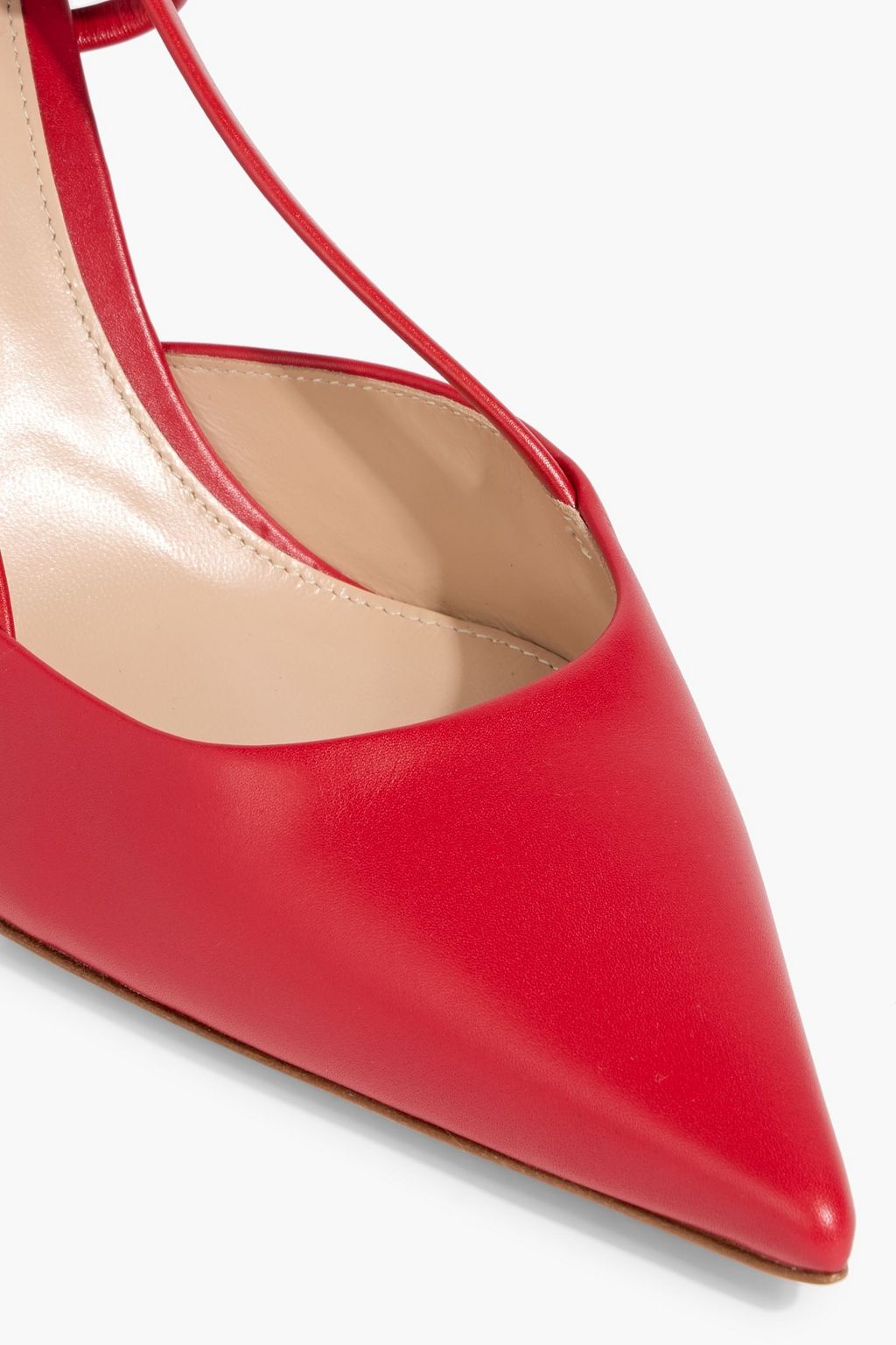 GIANVITO ROSSI Ascent leather slingback pumps