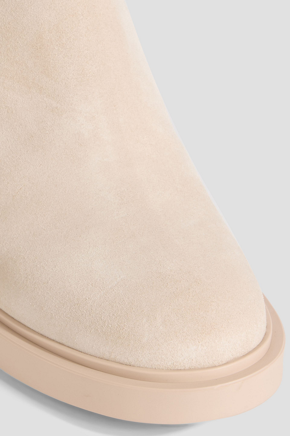 Gianvito Rossi Exton Suede Ankle Boots In Neutral