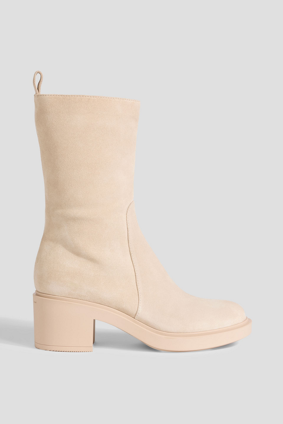 Gianvito Rossi Exton Suede Ankle Boots In Neutral