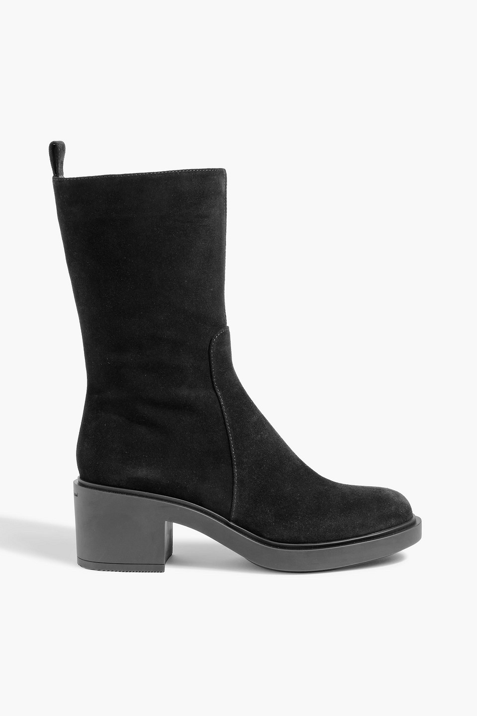 Gianvito Rossi Exton Suede Ankle Boots In Black