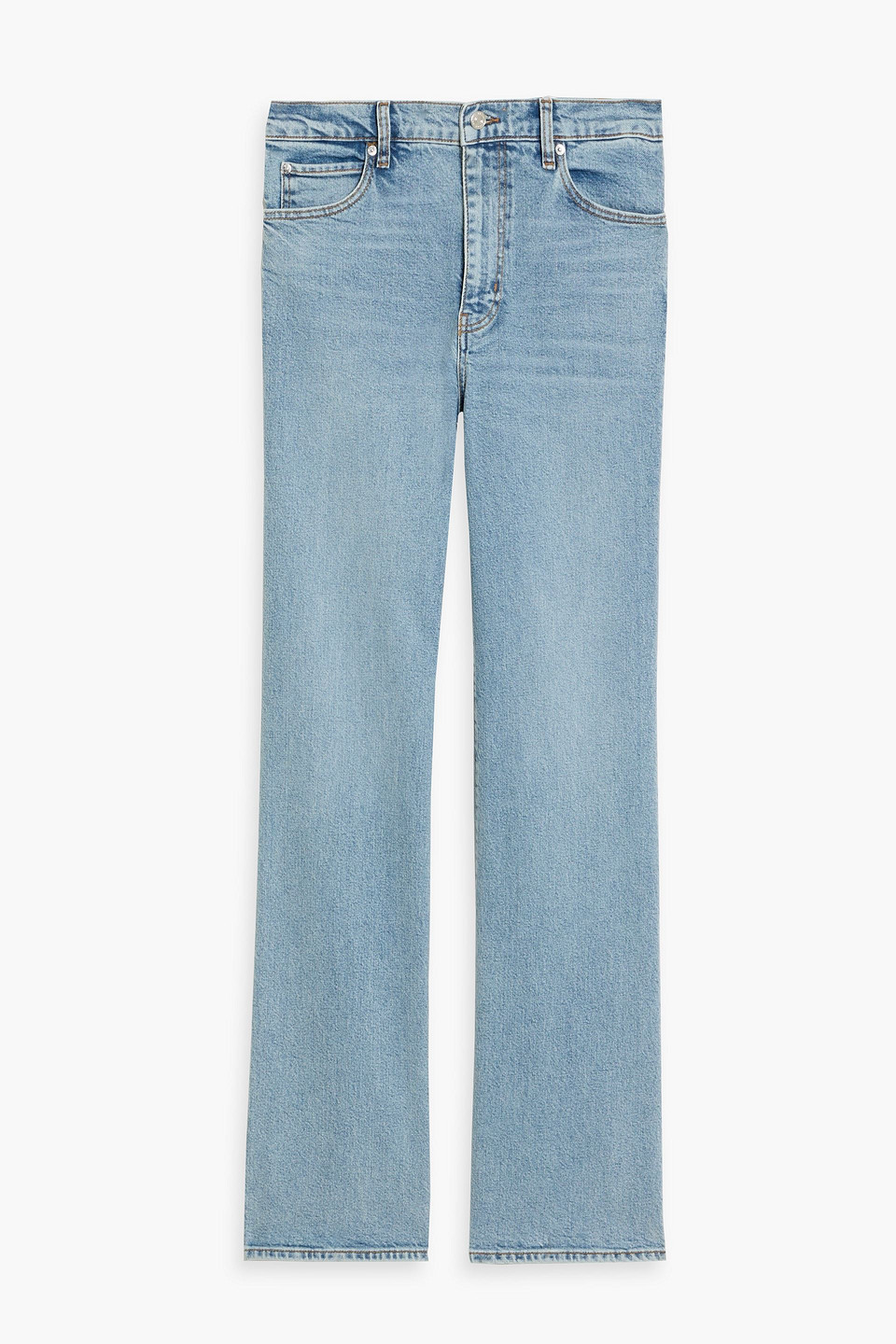 Frame The Arrow High-rise Bootcut Jeans In Blue