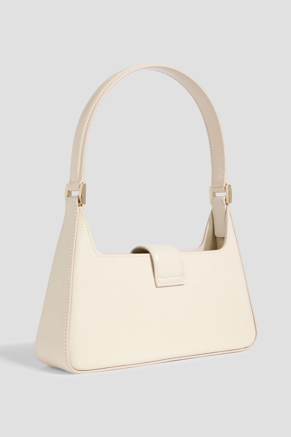 ANINE BING Lou glossed-leather shoulder bag