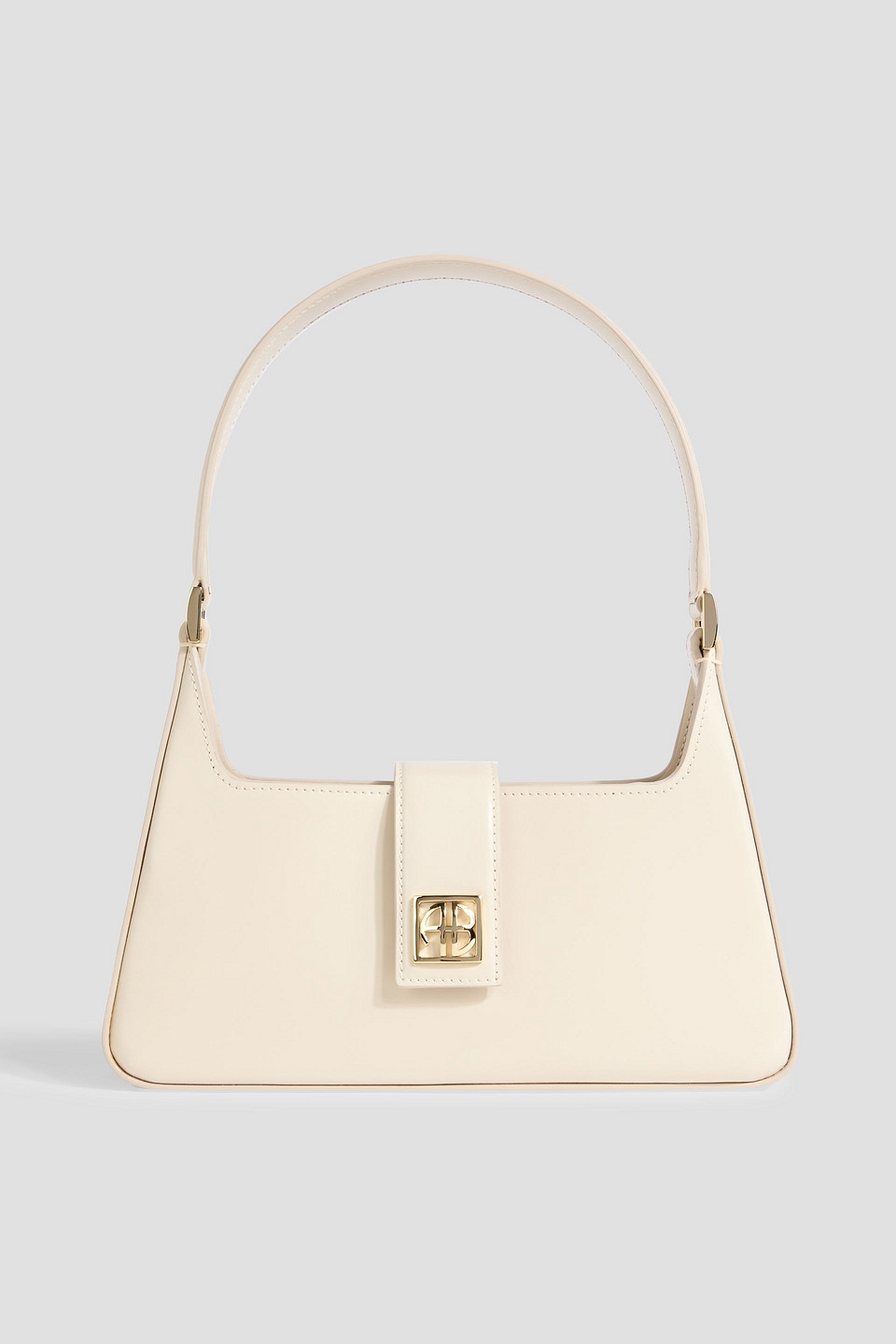 Lou glossed-leather shoulder bag