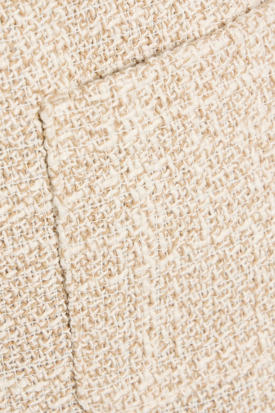 Theory Cotton-blend Tweed Mini Skirt In Neutral